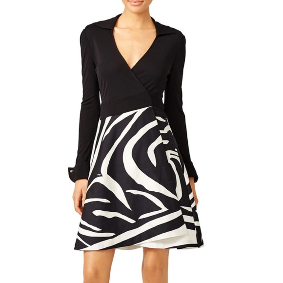 sz10 Diane von FURSTENBERG Amelianna Wrap Dress - Picture 2 of 5